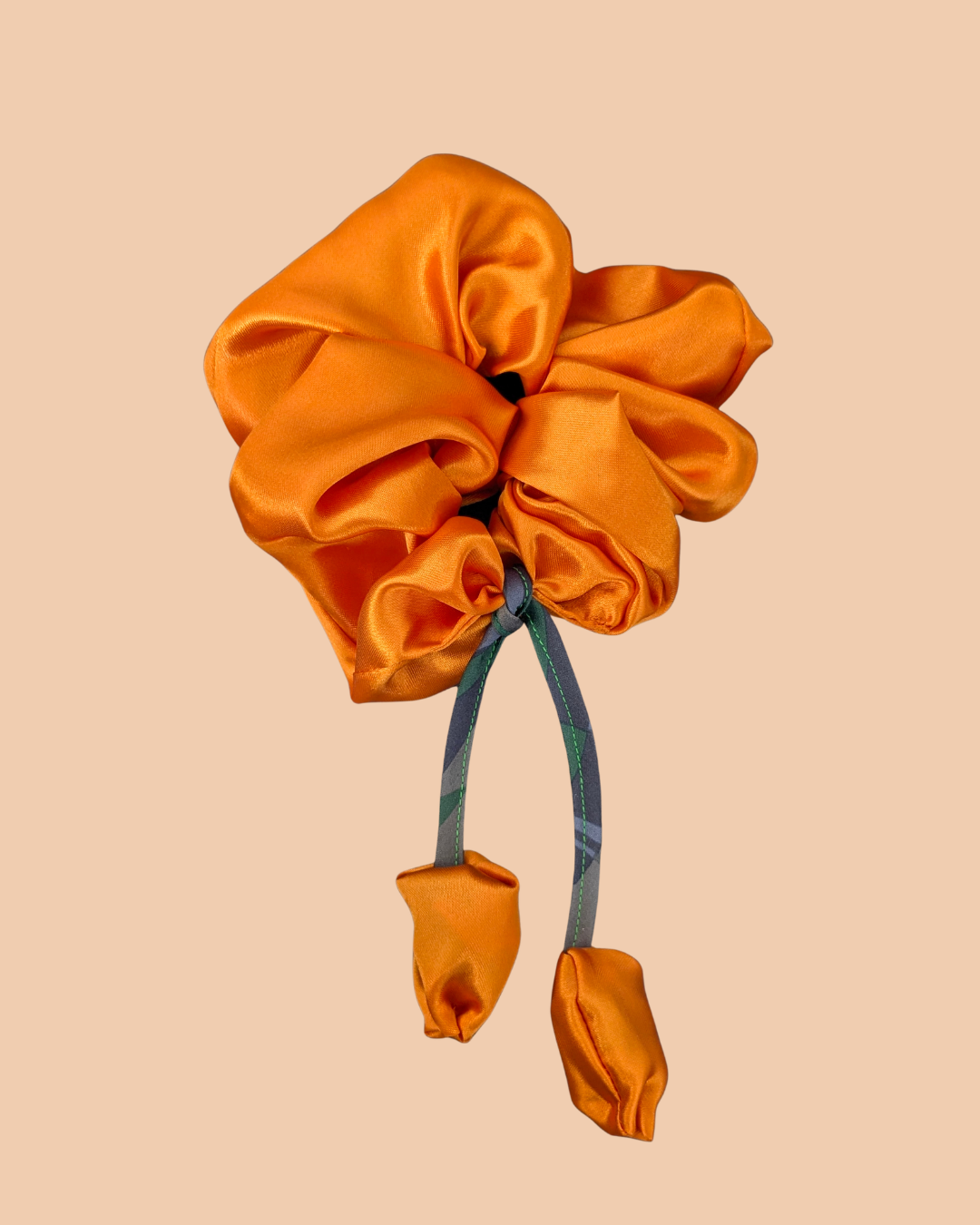 Royal Orange Tulip Scrunchie