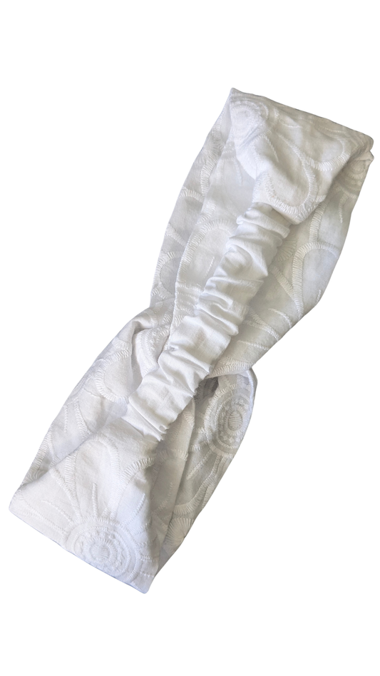 White Twisted Headband