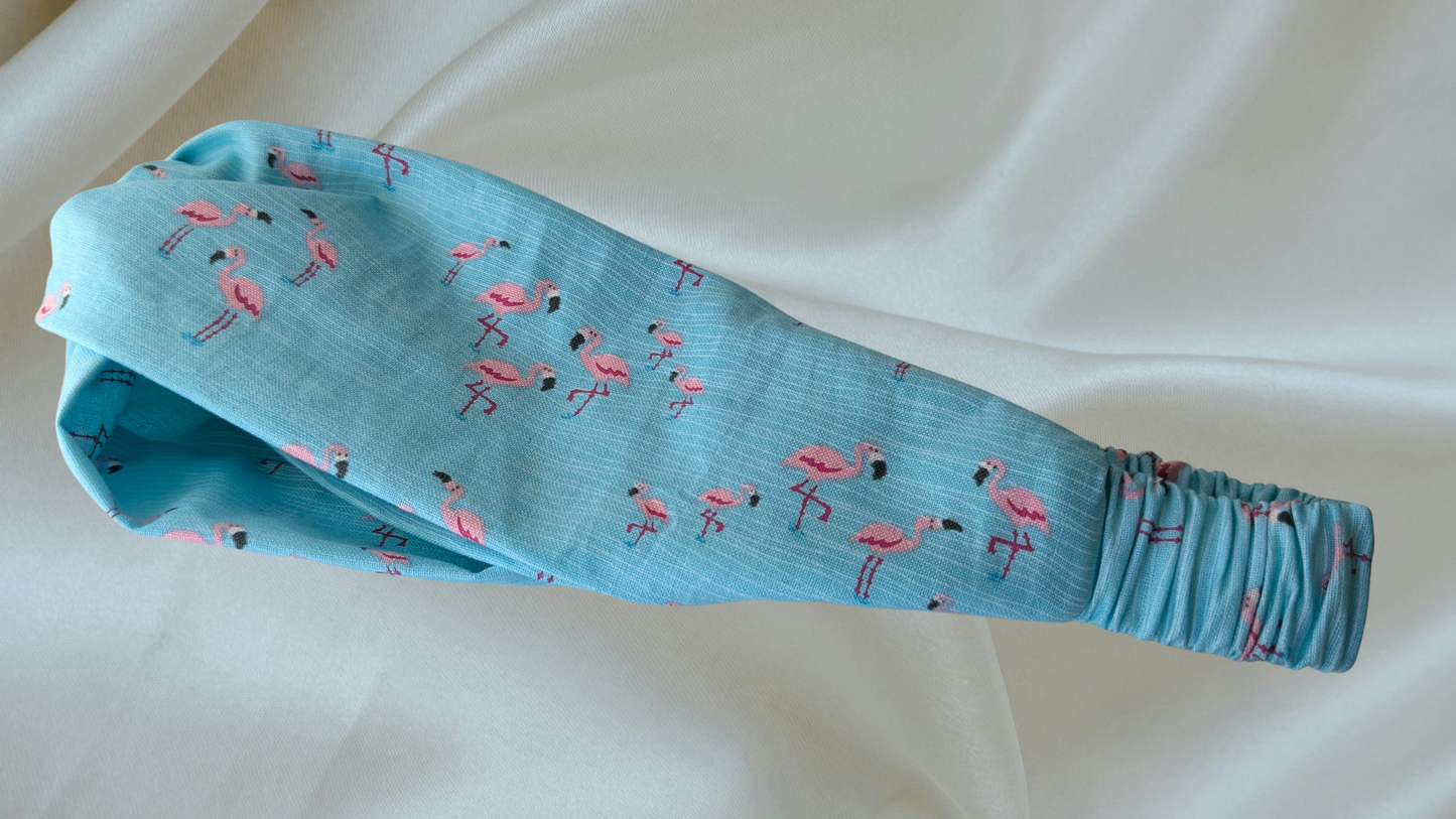 Flamingo Headband & Scrunchie Set