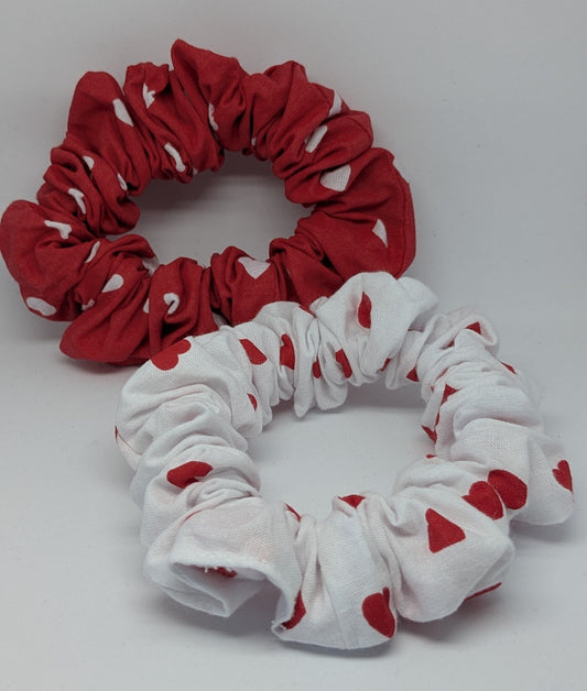 Small Hearts Scrunchie